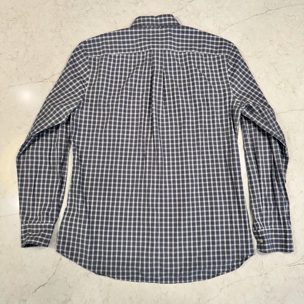 J Press Tartan Button Down Shirt Men's XL Purple Blue Cotton Heritage Plaid - Picture 12 of 16